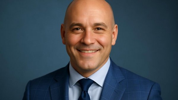 Professional man smiling in business attire for promotion of Richard Lanza at Manasquan Bank.