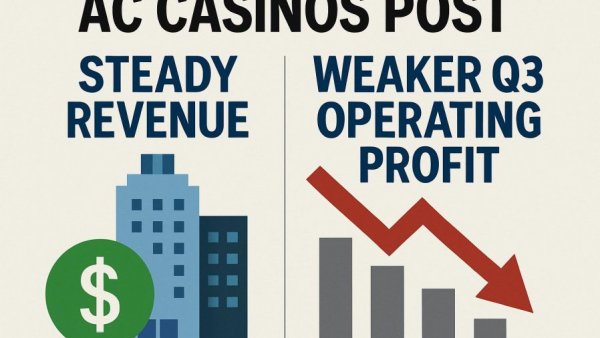 AC casinos post steady revenue, weaker Q3 operating profit