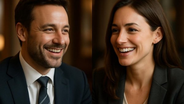 Professional portraits in a split-screen format highlighting public engagement with New Jersey drinking water sources protection.