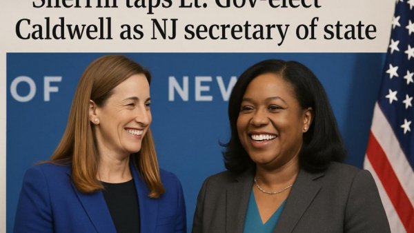 Sherrill taps Lt. Gov.-elect Caldwell as NJ secretary of state
