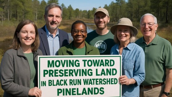 Local government and environmental groups move toward preserving land in Black Run Watershed in the Pinelands