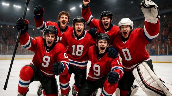 N.J. boys hockey celebration, players victory on ice, 2025-26 preview.