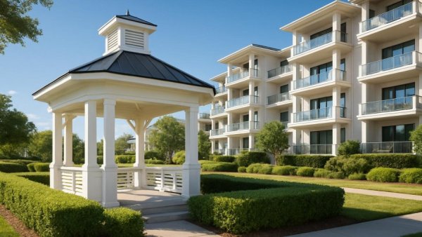 Stylish $1 million properties in Cape May County with gazebo.