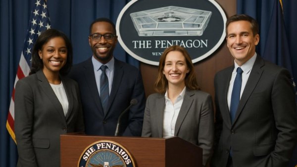 Formal gathering at Pentagon for Picatinny Arsenal support.