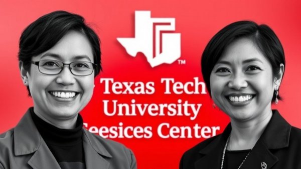 Monochrome portrait with Texas Tech Health Sciences Center logo, AI support for stroke treatment.