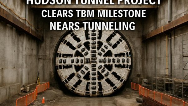Hudson Tunnel Project clears TBM milestone, nears tunneling