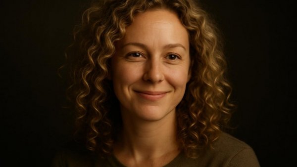 Smiling woman with curly blonde hair, Daily horoscope December 25 2025