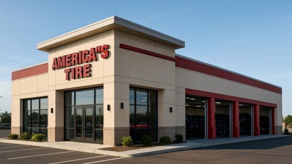 America’s Tire Burlington NJ store with pristine exterior.