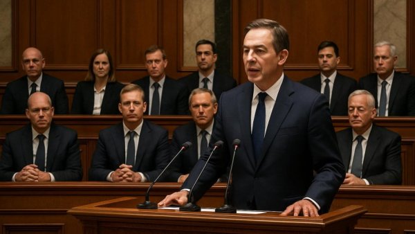 Governor Murphy's Final State of the State Address in formal assembly.