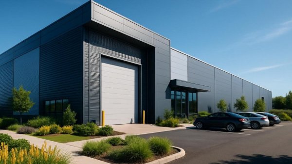 Modern warehouse facility for logistics development in New Jersey.