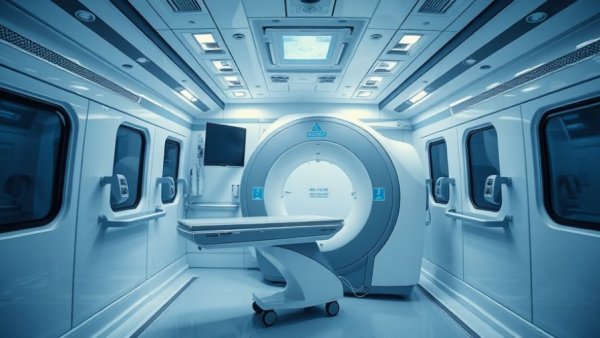 Mobile medical unit with CT scanner for stroke management guidelines.