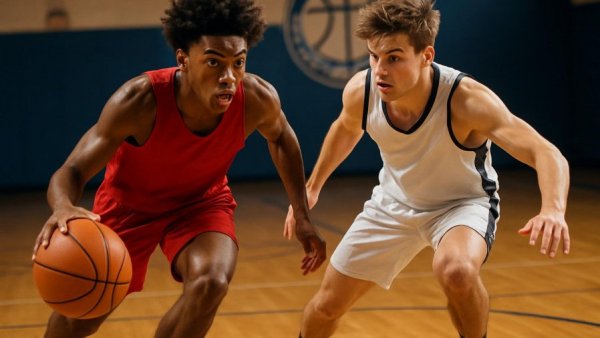 Sparta NJ basketball youth night players in action on court.