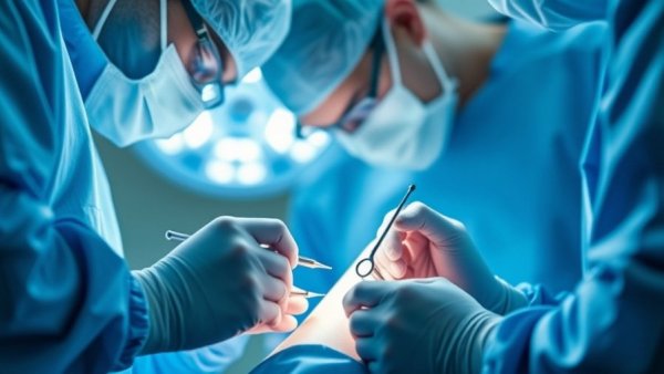 Surgeons performing knee surgery, highlighting knee replacement comorbidities.