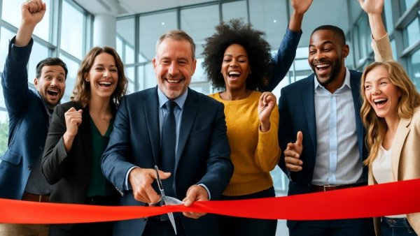 Ribbon-cutting ceremony at the Center for Entrepreneurship & Culinary Science CCM.