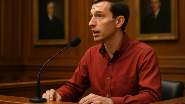 Sparta NJ Fraud Scheme: Man discussing case in courtroom.