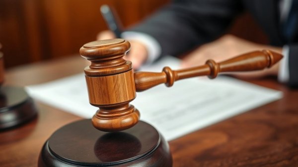 Close-up of gavel and person writing, symbolizing legal practice.