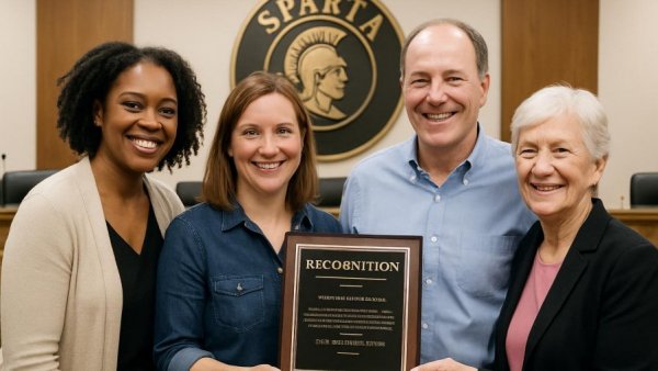 Celebration during Women's History Month in Sparta NJ, group recognition.