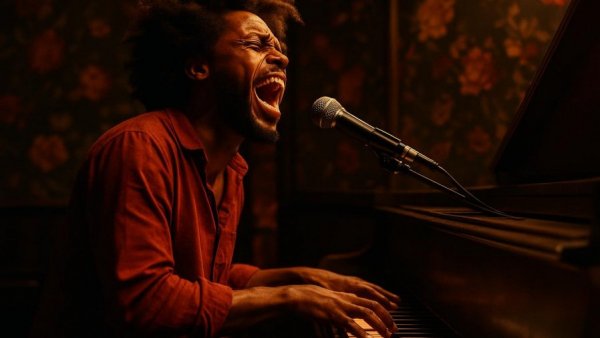 Free live music in Cape May with pianist passionately performing.