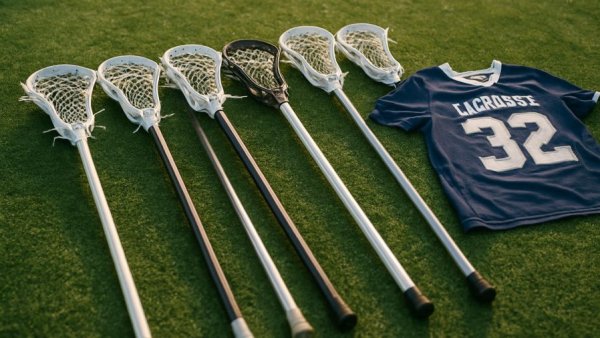 Sparta NJ girls lacrosse sticks on green turf, emphasizing teamwork.