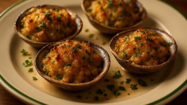 Stuffed clams dish at best restaurants in Bloomfield.