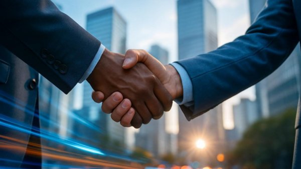 Business handshake symbolizing Mercer Global Advisors acquisition.