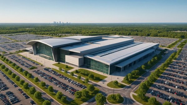 Aerial view of Meadowlands Convention Center Development