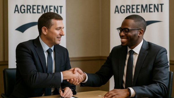 Transfer Agreement signing between Ramapo College and Rockland Community College representatives.