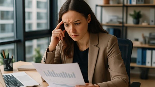 Professional analyzing data onscreen, conveying insurers' pledges to reins in prior authorization.