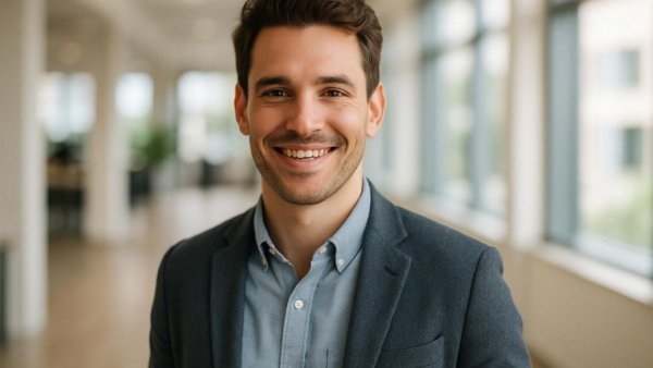 Nishant Patel Broadstone Net Lease, smiling young man in office setting