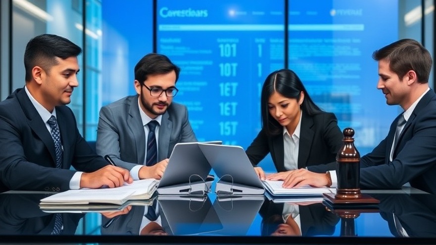 Legal team reviewing compliance checklist for online advertising regulations.