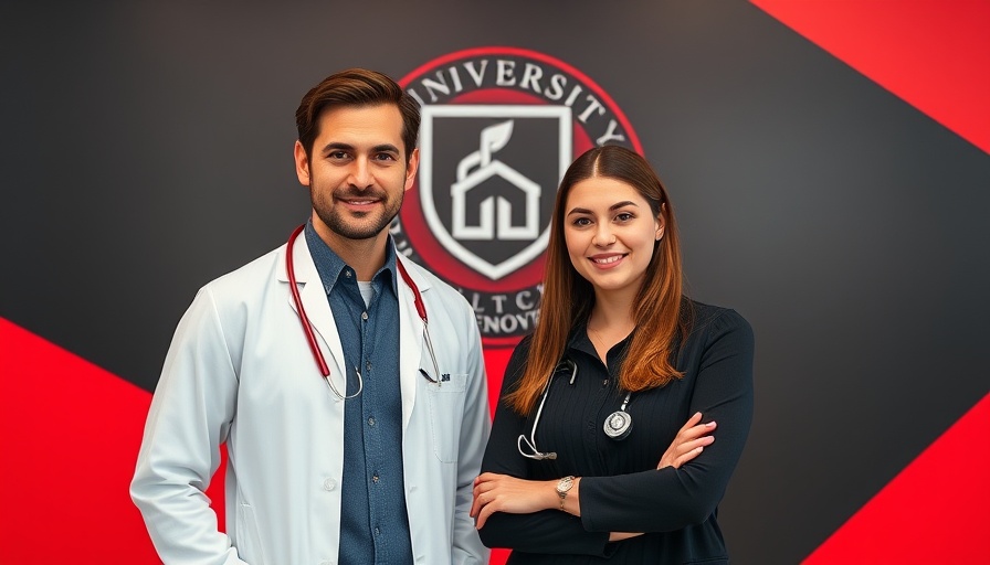 Healthcare professionals with university logo related to cannabis and cardiovascular risk.