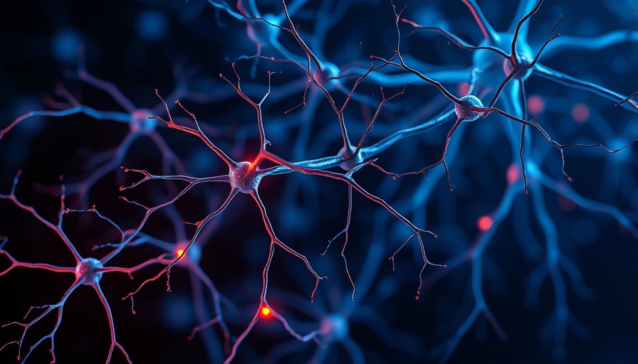 Vivid neuron network illustrating cognitive resilience.