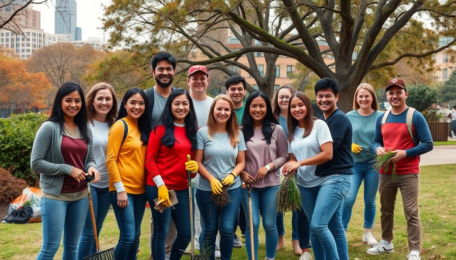 Volunteers cleaning park, Local Heroes Community Initiatives.