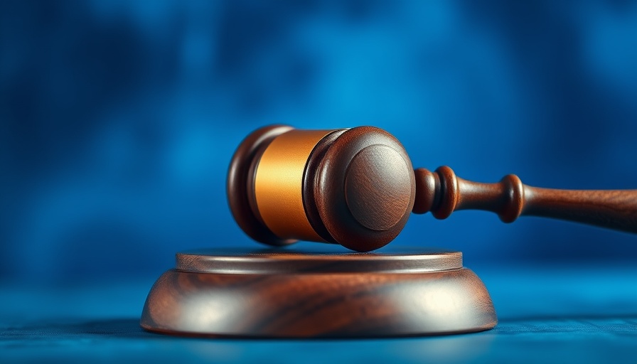 Close-up of a wooden gavel symbolizing legal authority and justice.