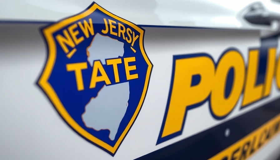 New Jersey State Police emblem, Sussex County investigation.