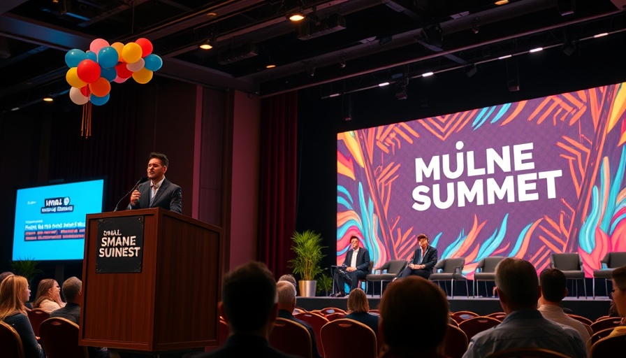 Small Business Summit New Jersey with panel discussion and colorful decor