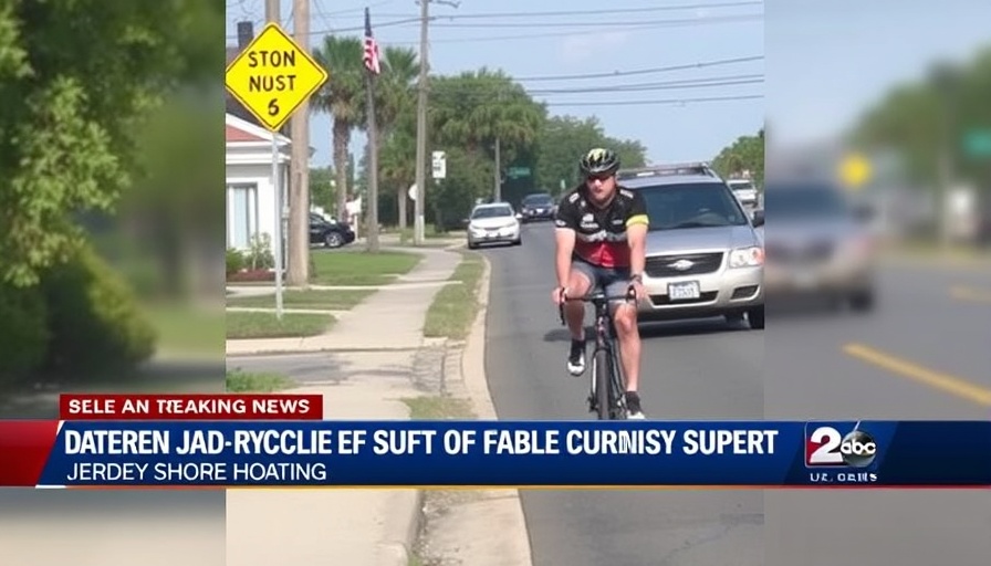 N.J. cyclist suffers broken jaw in alleged road-rage incident at Jersey Shore