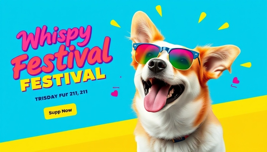 Pet Palooza Food & Music Festival colorful promo poster