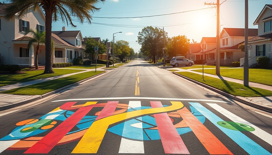 Conscious Community Crosswalks Project vibrant street art.