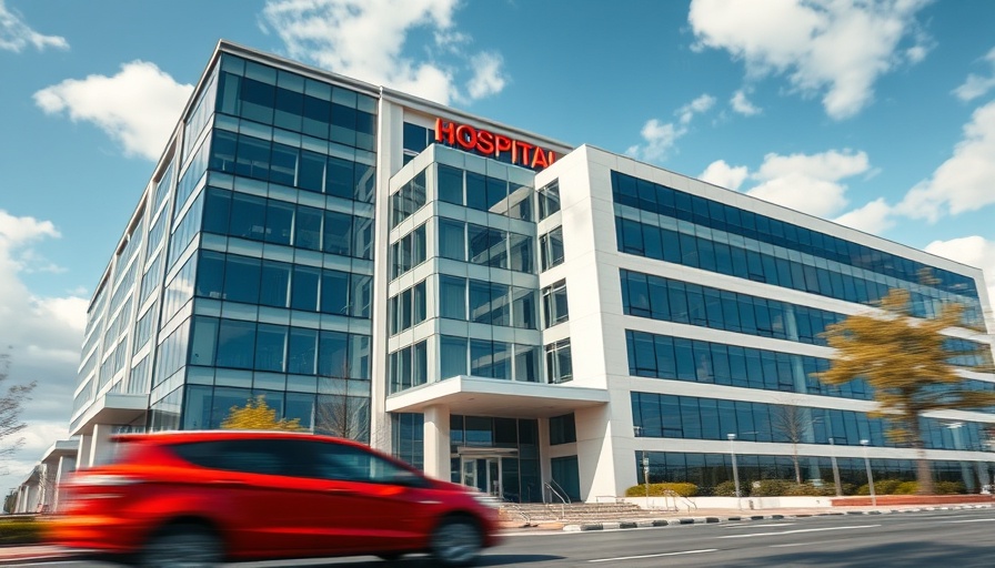 Modern hospital building, Valley Hospital Stroke Care Recognition, with sleek design