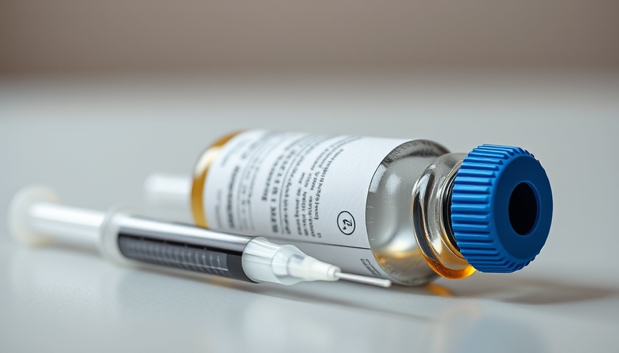 RSV vaccination vial and syringe on table showcasing RSV vaccination benefits.