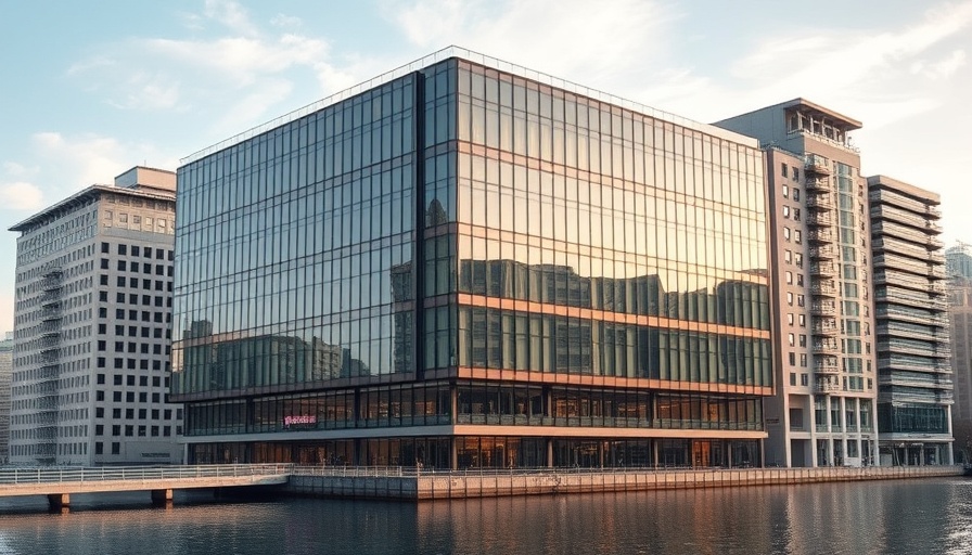 Modern Cooper Center building facade in Burlington County.