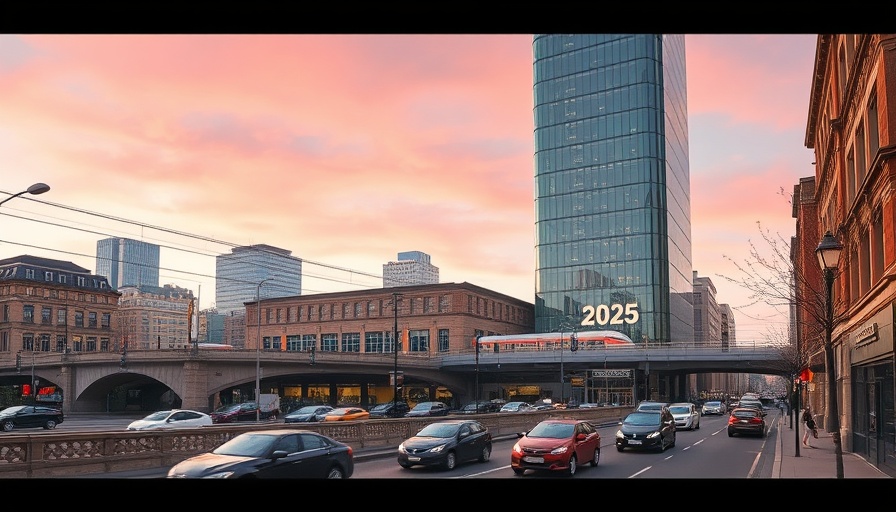 New Brunswick Train Station Renovations, modern urban scene with glass tower