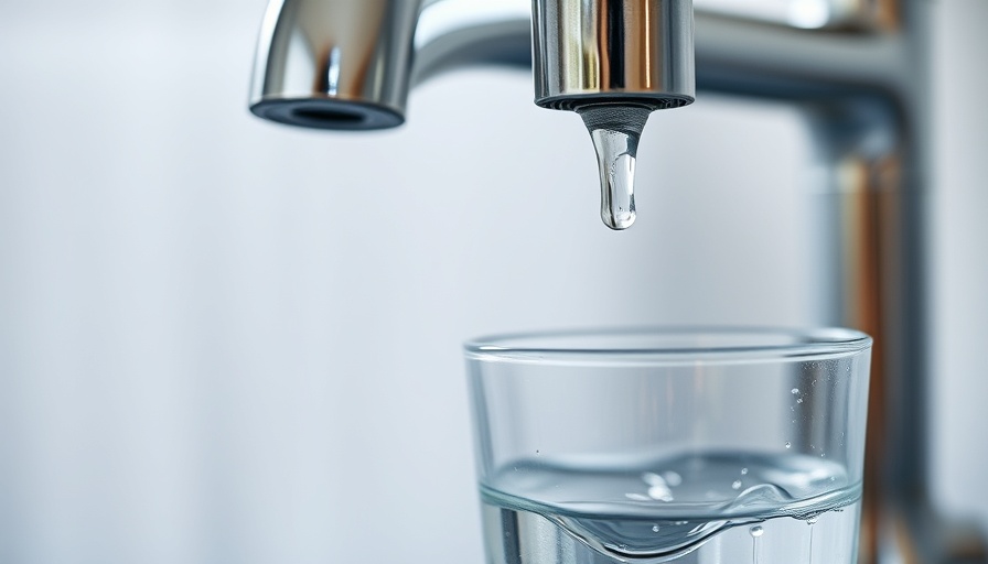 Close-up of a faucet dripping into glass due to boil water advisory in Warren County.