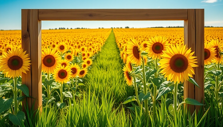 Sunflower field in New Jersey framed for events, Sept 19-21, 2025.