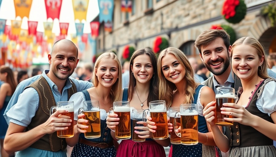 Festival-goers at New Jersey Oktoberfests 2025 in traditional attire.