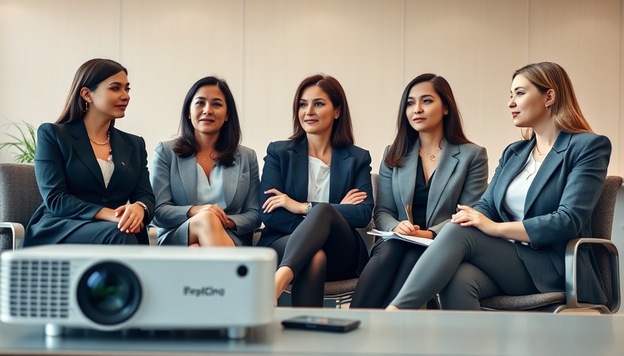 Women in Restaurant and Food Services discussing in a conference room.