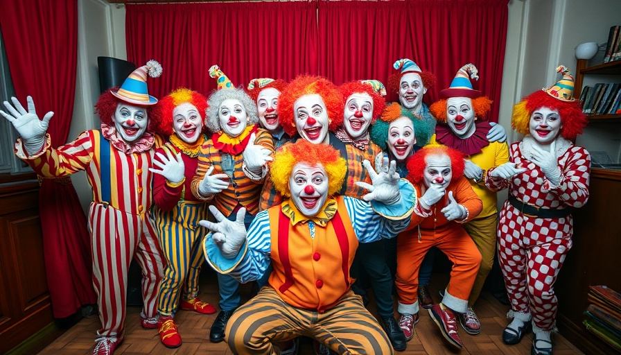 North Jersey nonprofit clowns spreading joy with colorful attire and smiles.