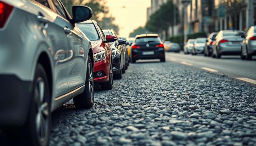 Traffic on bumpy road during Atlantic City Paving Project.