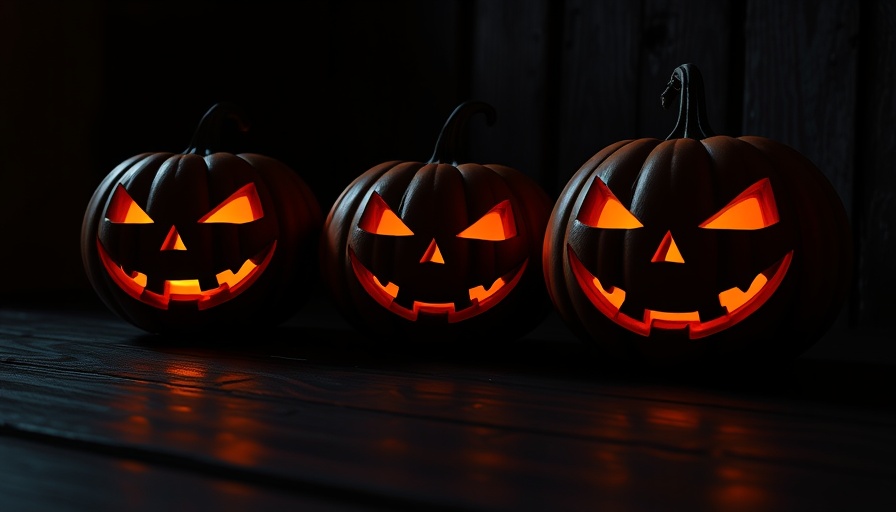 Glowing jack-o'-lanterns at New Jersey Halloween Events 2025.